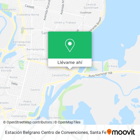Mapa de Estación Belgrano Centro de Convenciones