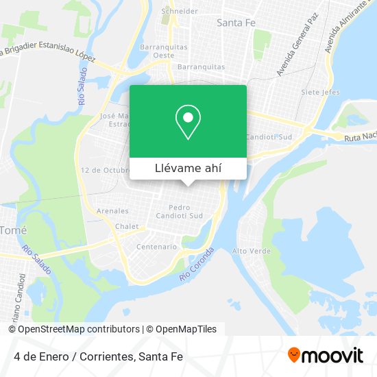 Mapa de 4 de Enero / Corrientes