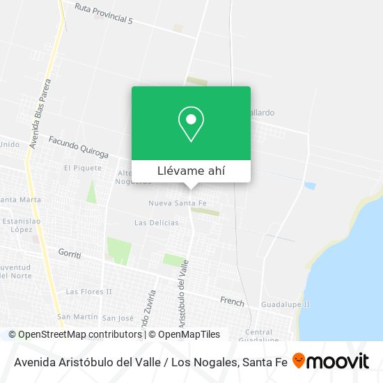 Mapa de Avenida Aristóbulo del Valle / Los Nogales