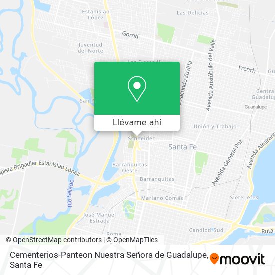 Mapa de Cementerios-Panteon Nuestra Señora de Guadalupe