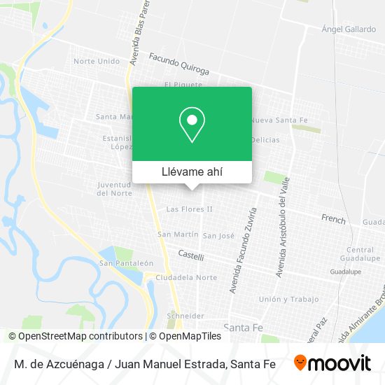 Mapa de M. de Azcuénaga / Juan Manuel Estrada