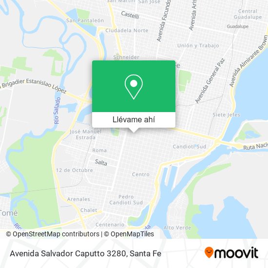 Mapa de Avenida Salvador Caputto 3280