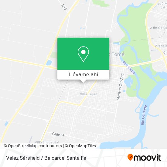 Mapa de Vélez Sársfield / Balcarce
