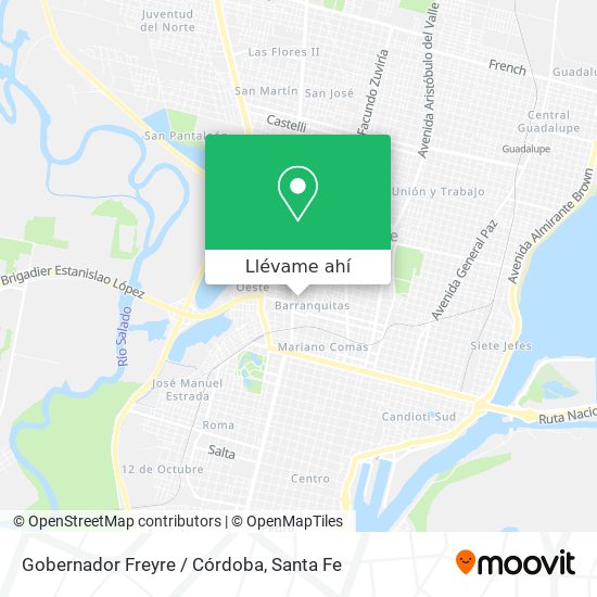 Mapa de Gobernador Freyre / Córdoba