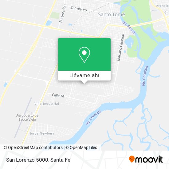 Mapa de San Lorenzo 5000