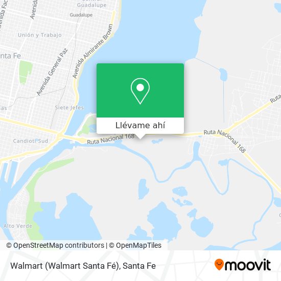 Mapa de Walmart (Walmart Santa Fé)