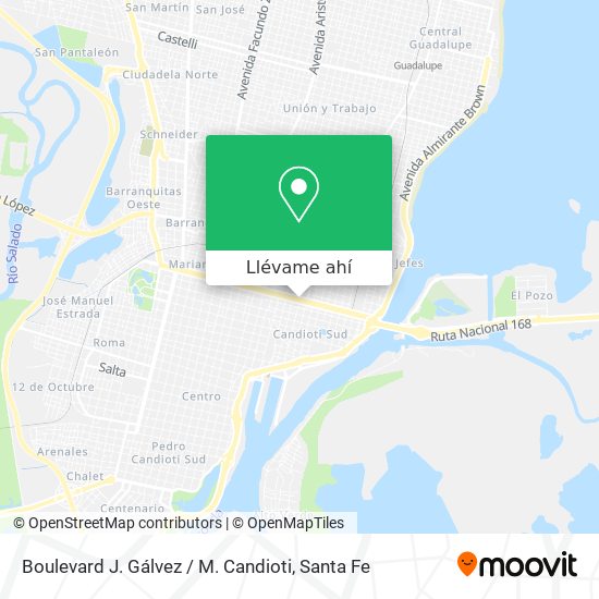 Mapa de Boulevard J. Gálvez / M. Candioti