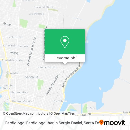 Mapa de Cardiologo-Cardiologo Ibarlin Sergio Daniel