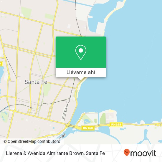 Mapa de Llerena & Avenida Almirante Brown