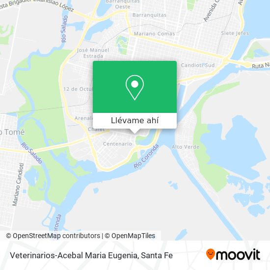 Mapa de Veterinarios-Acebal Maria Eugenia