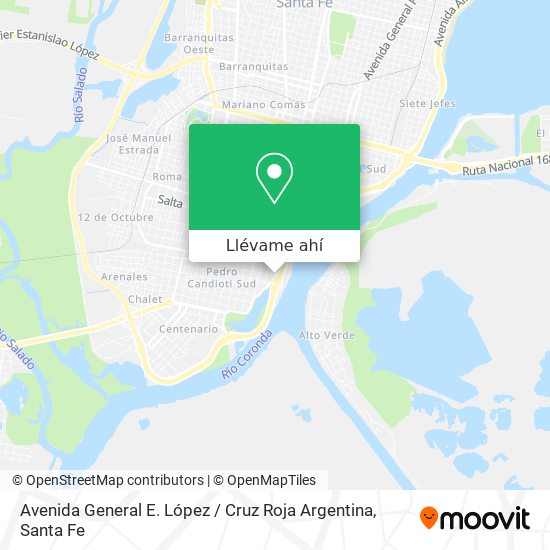 Mapa de Avenida General E. López / Cruz Roja Argentina