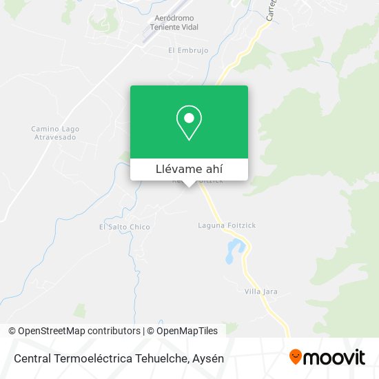 Mapa de Central Termoeléctrica Tehuelche