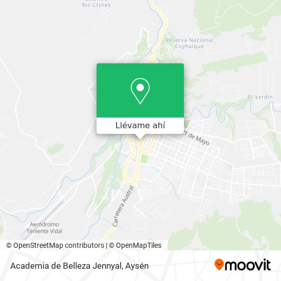Mapa de Academia de Belleza Jennyal