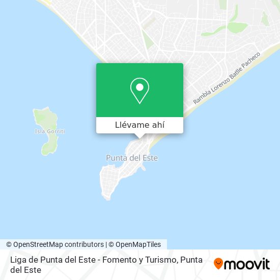 Mapa de Liga de Punta del Este - Fomento y Turismo