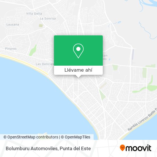 Mapa de Bolumburu Automoviles