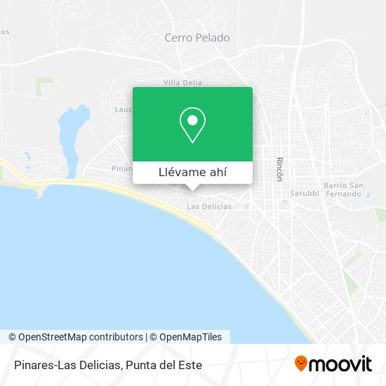 Mapa de Pinares-Las Delicias