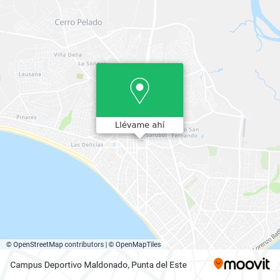 Mapa de Campus Deportivo Maldonado