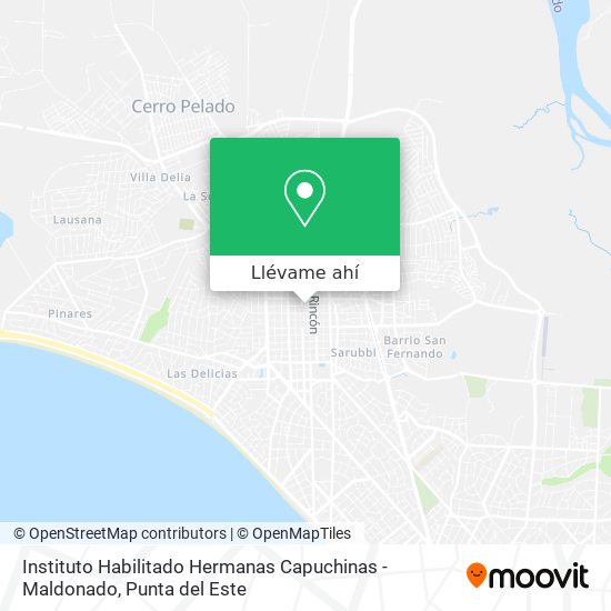 Mapa de Instituto Habilitado Hermanas Capuchinas - Maldonado