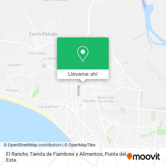 Mapa de El Rancho Tienda de Fiambres y Alimentos