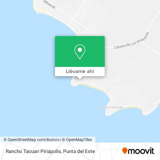 Mapa de Rancho Tacuarí Piriápolis