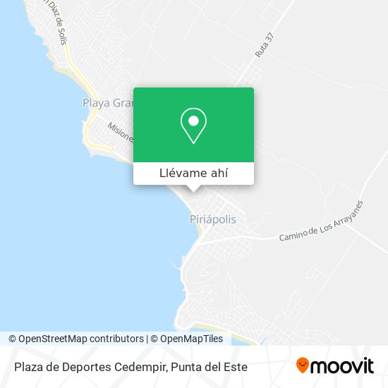 Mapa de Plaza de Deportes Cedempir