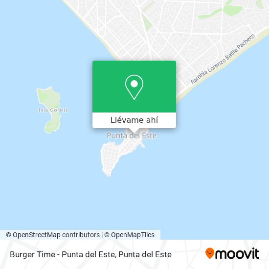 Mapa de Burger Time - Punta del Este