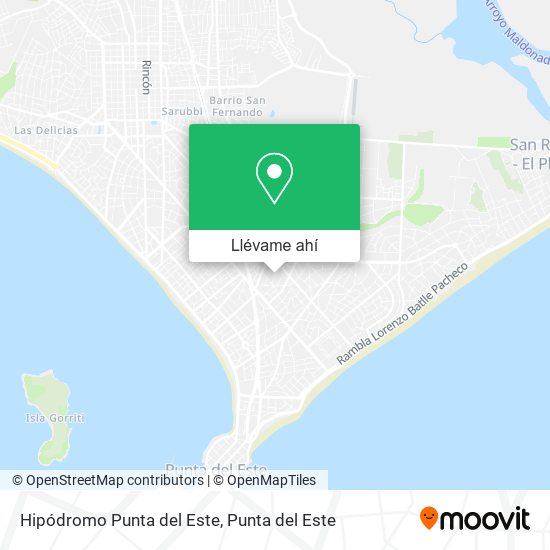 Mapa de Hipódromo Punta del Este