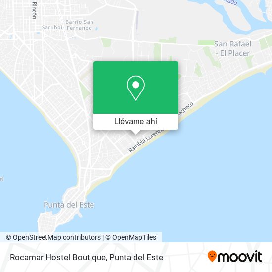 Mapa de Rocamar Hostel Boutique