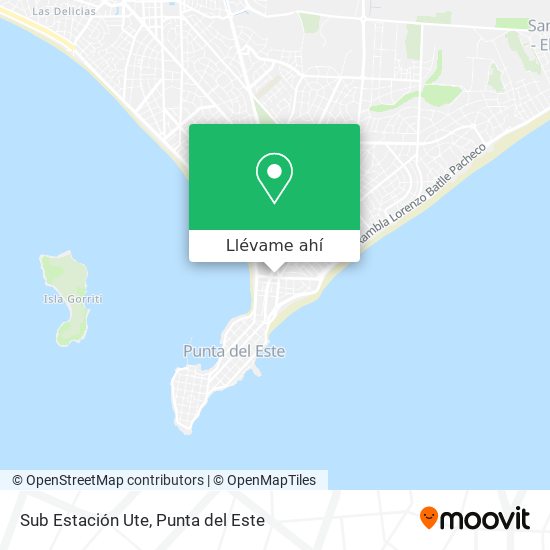 Mapa de Sub Estación Ute