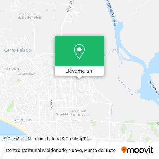 Mapa de Centro Comunal Maldonado Nuevo
