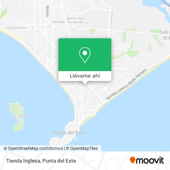 Mapa de Tienda Inglesa