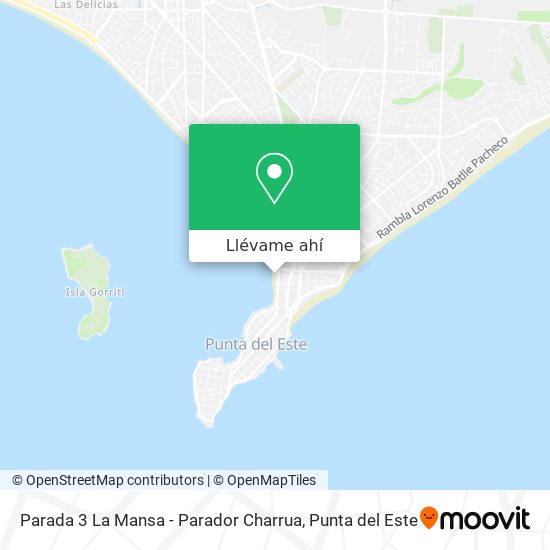 Mapa de Parada 3 La Mansa - Parador Charrua