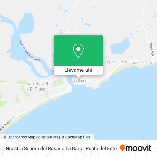 Mapa de Nuestra Señora del Rosario La Barra