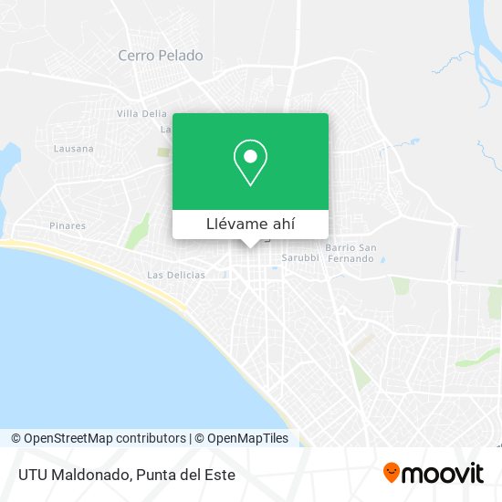 Mapa de UTU Maldonado