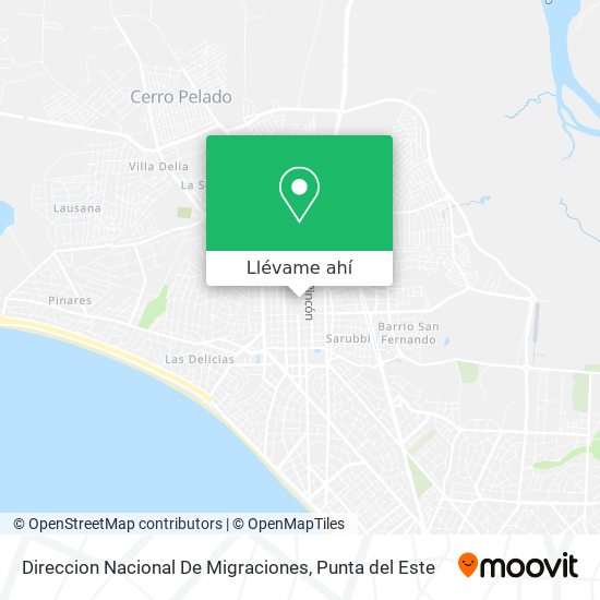 Mapa de Direccion Nacional De Migraciones