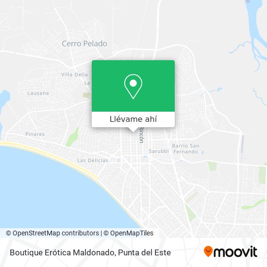 Mapa de Boutique Erótica Maldonado