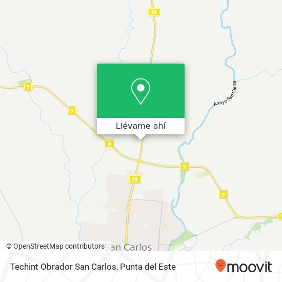 Mapa de Techint Obrador San Carlos