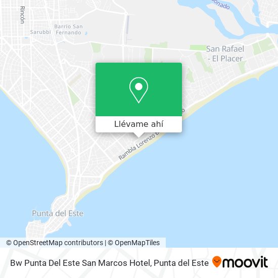 Mapa de Bw Punta Del Este San Marcos Hotel