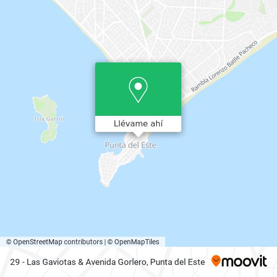 Mapa de 29 - Las Gaviotas & Avenida Gorlero