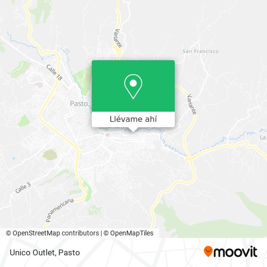 Mapa de Unico Outlet