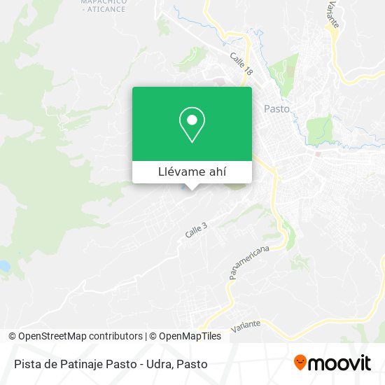 Mapa de Pista de Patinaje Pasto - Udra