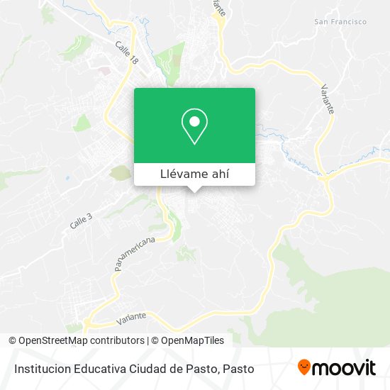 Mapa de Institucion Educativa Ciudad de Pasto