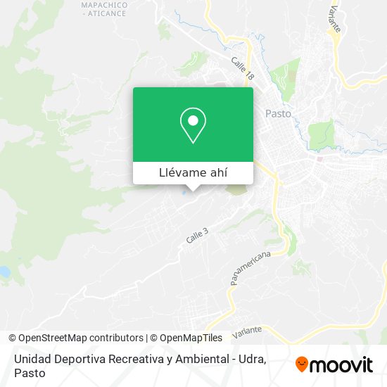 Mapa de Unidad Deportiva Recreativa y Ambiental - Udra