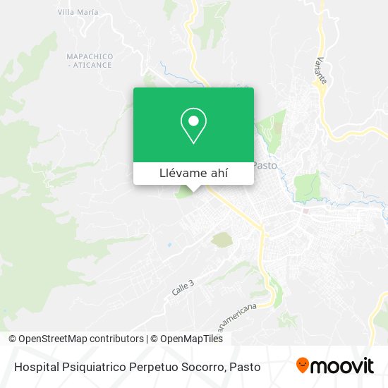 Mapa de Hospital Psiquiatrico Perpetuo Socorro