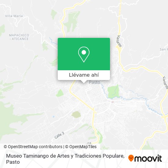 Mapa de Museo Taminango de Artes y Tradiciones Populare