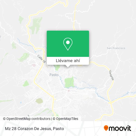 Mapa de Mz 28 Corazon De Jesus
