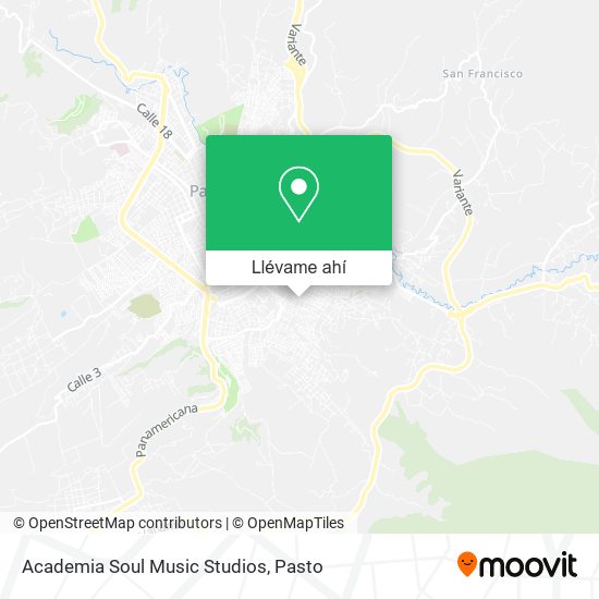 Mapa de Academia Soul Music Studios