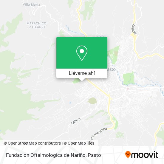 Mapa de Fundacion Oftalmologica de Nariño