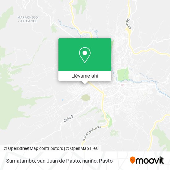 Mapa de Sumatambo, san Juan de Pasto, nariño