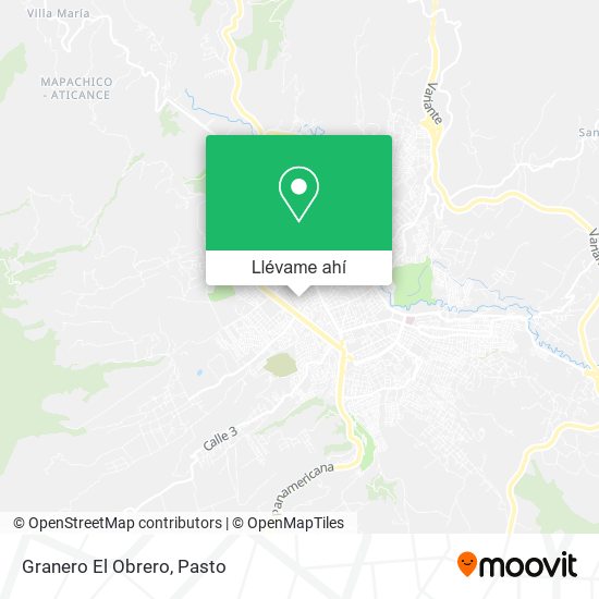 Mapa de Granero El Obrero